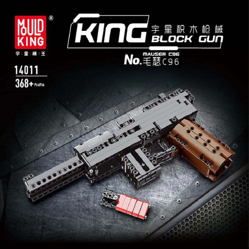 Mould King 14011 The Mausers C96 Pistol - YWOBB
