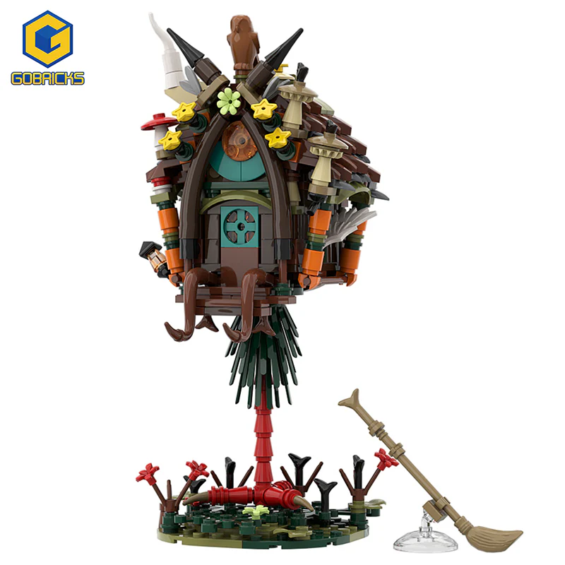 GOBRICKS MOC 128416 Baba Yaga hut - YWOBB