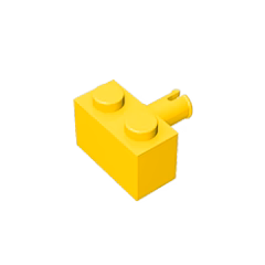 GOBRICKS GDS-956 Brick, Modified 1 x 2 with Pin - YWOBB