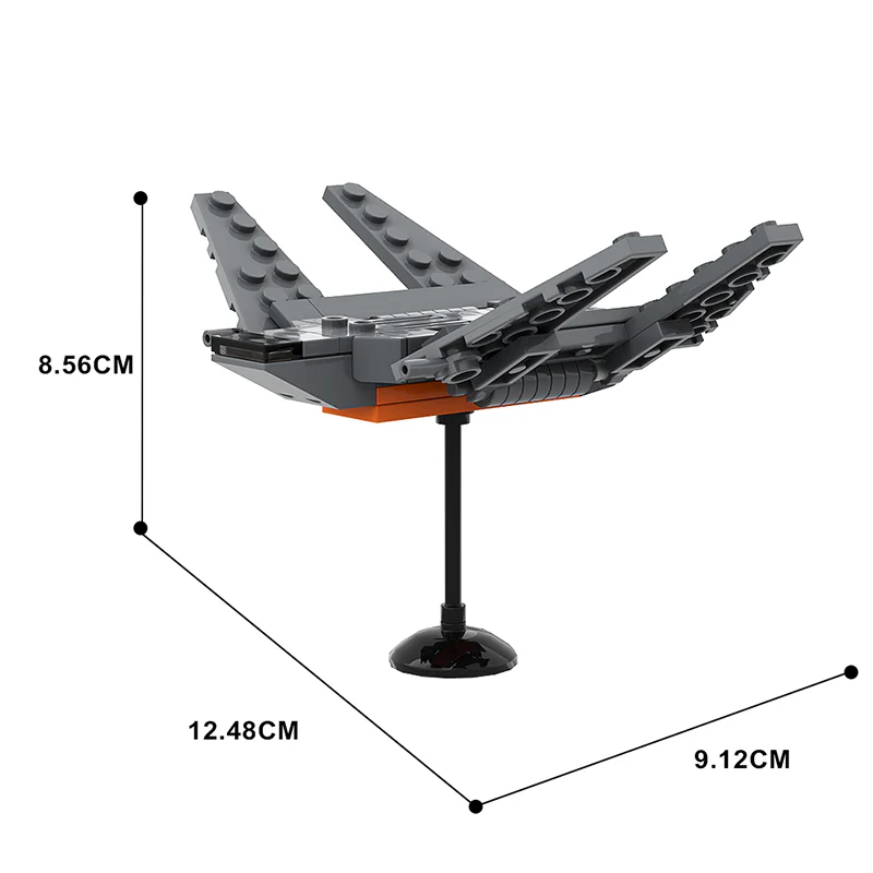 GOBRICKS MOC A0760 Zeta-class Heavy Cargo Shuttle Micro Scale - YWOBB
