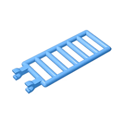 GOBRICKS GDS-988 Bar 7 x 3 with 2 Clips - YWOBB