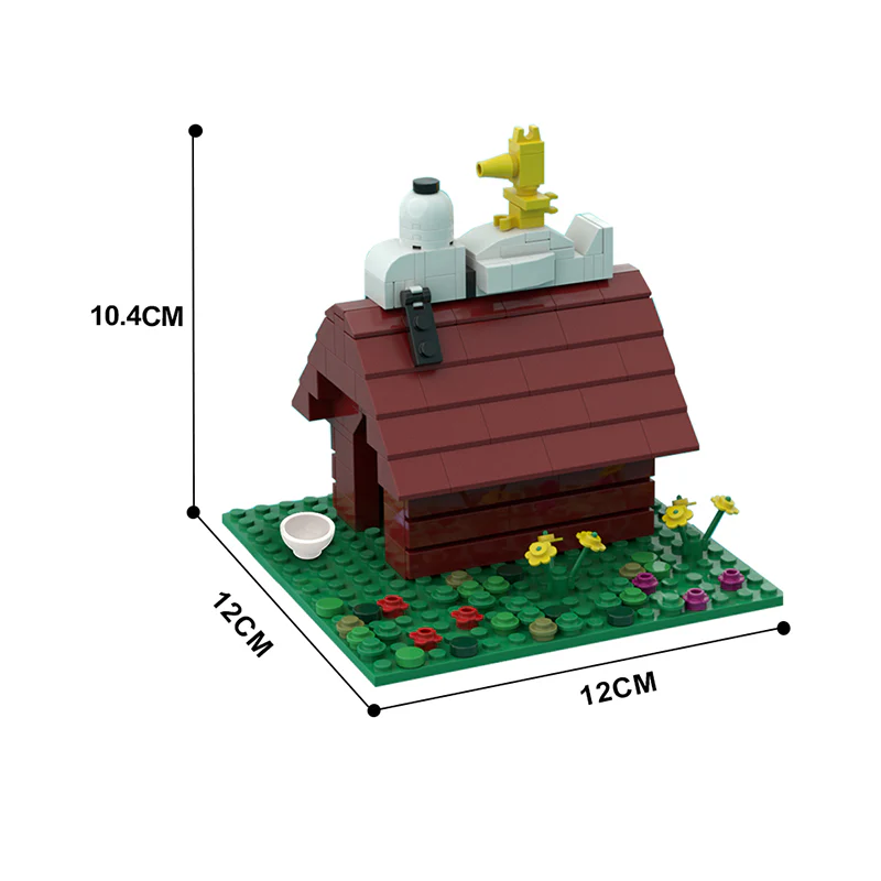 GOBRICKS MOC 127106 Snoopy & Woodstock - YWOBB