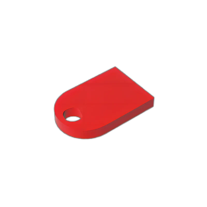 GOBRICKS GDS-M134 Round 3 x 2 Half Circle Extended with hole - YWOBB