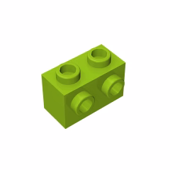 GOBRICKS GDS-634 Modified 1 x 2 with Studs on  Side - YWOBB
