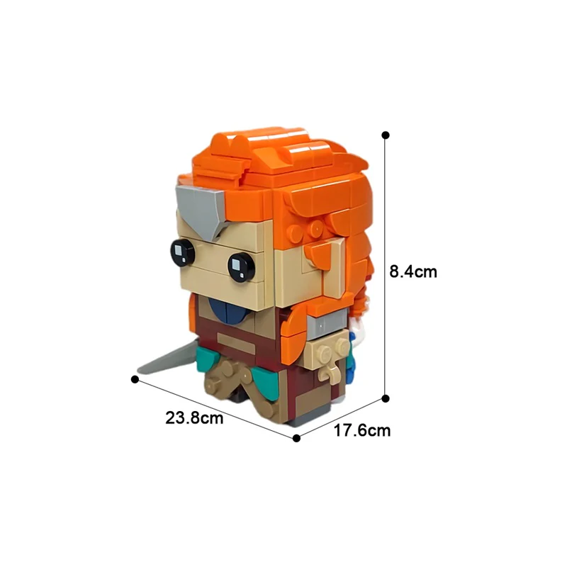 GOBRICKS MOC 171549 Horizon Zero Dawn Aloy Brickheadz - YWOBB