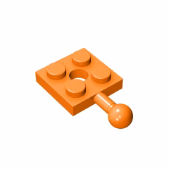 GOBRICKS GDS-1052 Modified 2 x 2 with Tow Ball and Hole - YWOBB