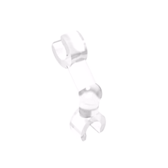 GOBRICKS GDS-1216 Arm Skeleton, Bent with Clips at 90 degrees - YWOBB