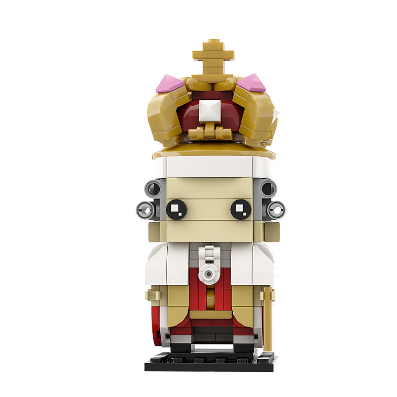 GOBRICKS MOC 136828 King George III Brickheadz - YWOBB