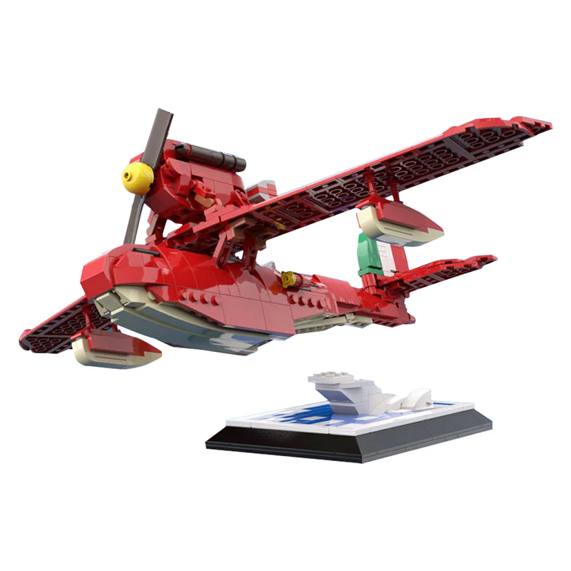 GOBRICKS MOC 116736 Porco Rosso Savoia S21 - YWOBB