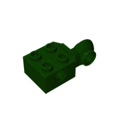 GOBRICKS GDS-1088 Brick Modified 2 x 2 with Pin Holes and Rotation Joint Ball Half - YWOBB