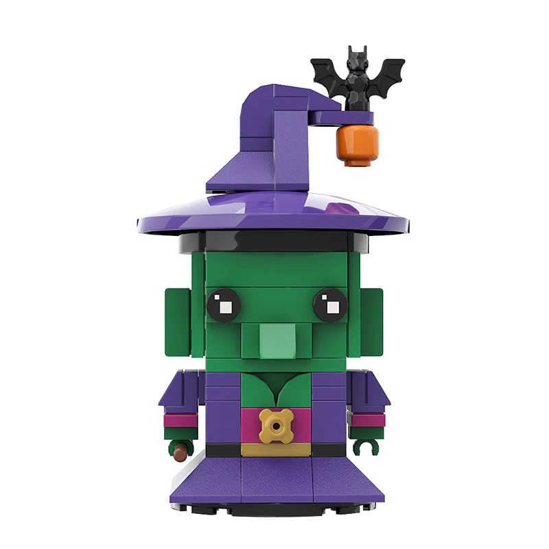 GOBRICKS MOC A0606Y03 Halloween BrickHeadz-Witch - YWOBB