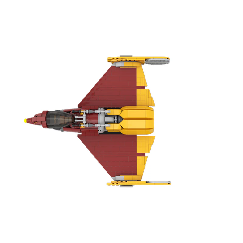 GOBRICKS MOC 158204 SW Ahsoka Shin Hati’s Starfighter MOC minifig scale - YWOBB