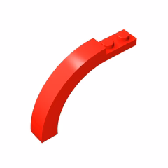 GOBRICKS GDS-720 Arch 1 x 6 x 3 1/3 Curved Top - YWOBB