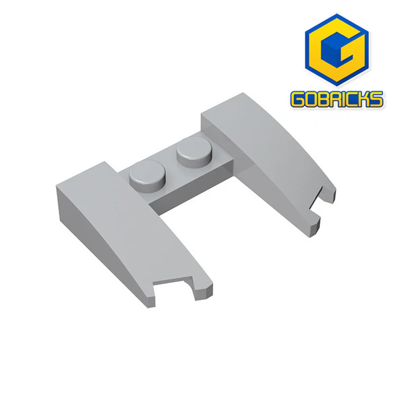 GOBRICKS GDS-1265 Wedge 3 x 4 x 2/3 Curved with Cutout - YWOBB