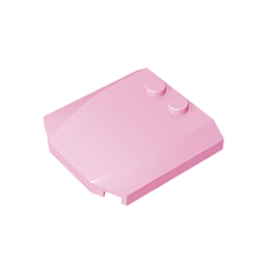 GOBRICKS GDS-1266 Wedge 4 x 4 x 2/3 Triple Curved - YWOBB