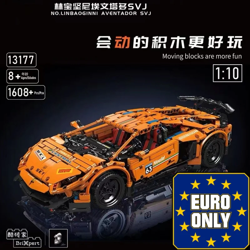 Mould King 13177 Lamborghini Aventador SVJ OVP EU Warehouse Version - YWOBB