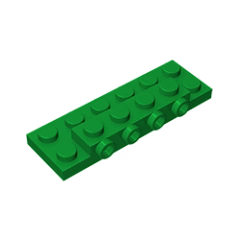 GOBRICKS GDS-1175 Modified 2 x 6 x 2/3 with 4 Studs on Side - YWOBB