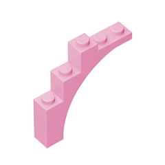 GOBRICKS GDS-715  Arch 1 x 5 x 4 - Irregular Bow, Reinforced Underside - YWOBB