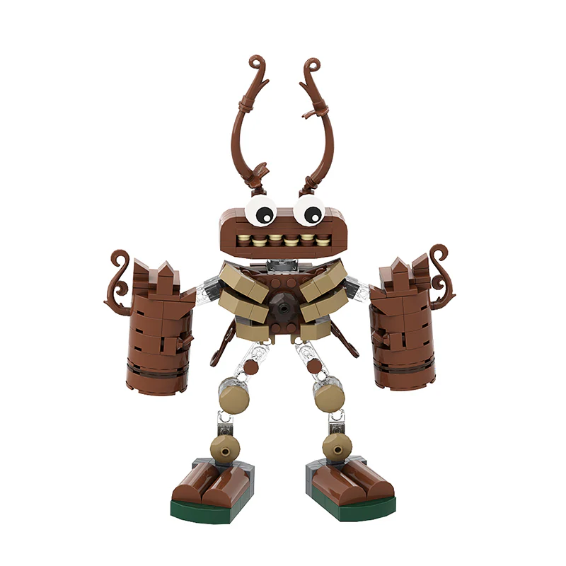 GOBRICKS MOC A0503Y06 My Singing Monsters-Wood monster - YWOBB