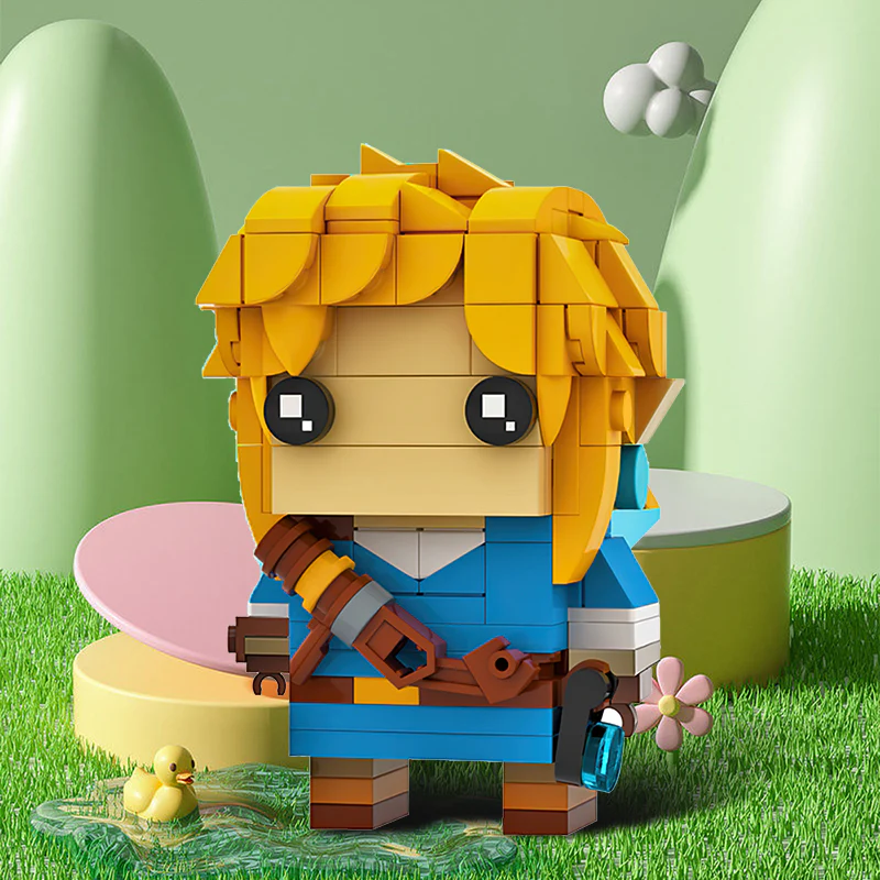 GOBRICKS MOC 61395 Link (Breath of the Wild) BrickHeadz - YWOBB