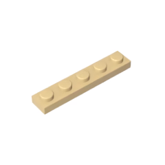 GOBRICKS GDS-90026 Plate 1 x 5 - YWOBB