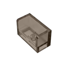 GOBRICKS GDS-1272 Panel 1 x 2 x 1 with Rounded Corners and 2 Sides - YWOBB