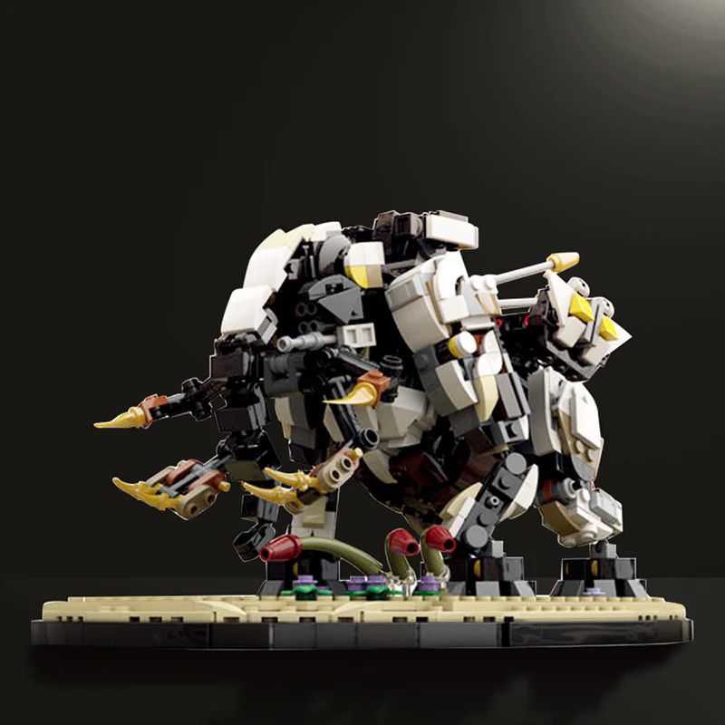 GOBRICKS MOC 125382 Horizon Forbidden West Tremortusk with Stand - YWOBB