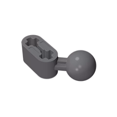 GOBRICKS GDS-1155 Modified Ball Joint Angled 1 x 2 - YWOBB