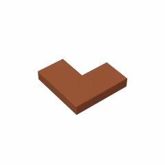 GOBRICKS GDS-567 Tile 2 x 2 Corner - YWOBB