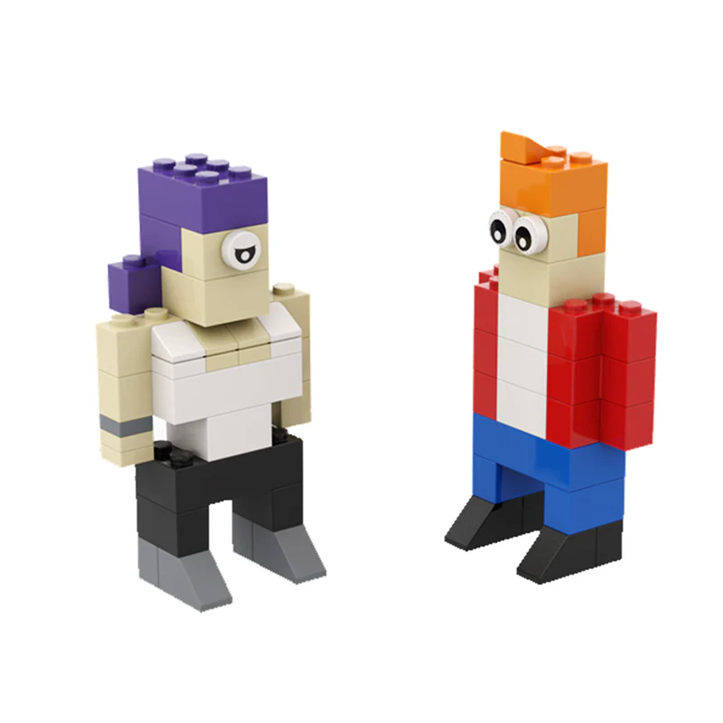 GOBRICKS MOC 156603 Leela & amp Fry - Futurama - YWOBB