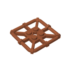 GOBRICKS GDS-1133 Modified 2 x 2 with Bar Frame Square - YWOBB