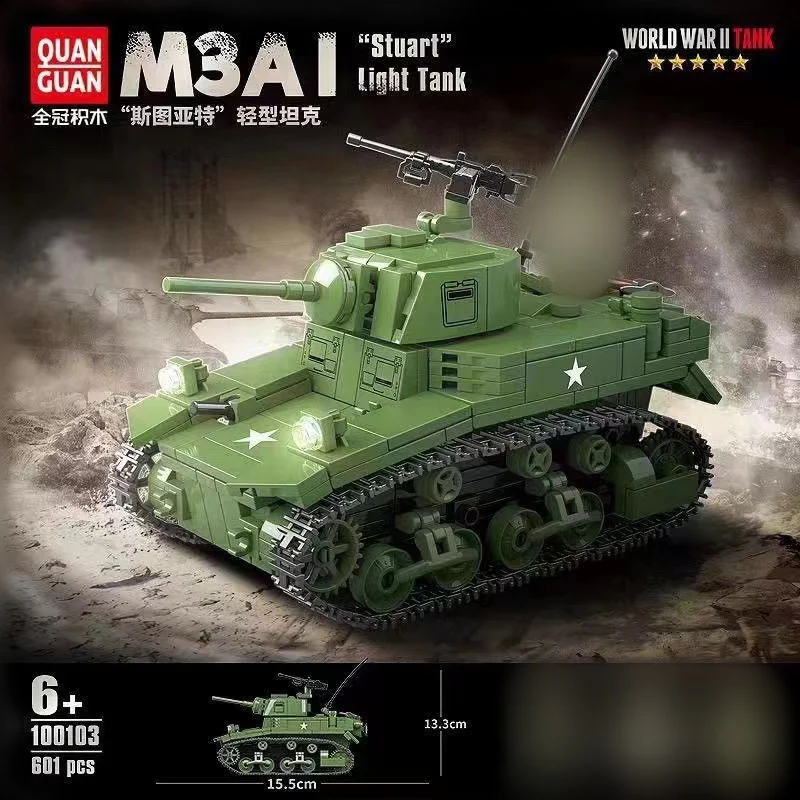 QuanGuan 100103 M3 Stuart Light Tank - YWOBB