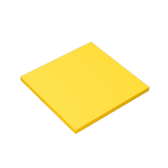 GOBRICKS GDS-1116 Tile 6 x 6 with Bottom Tubes - YWOBB