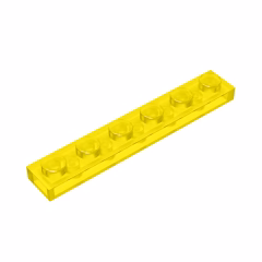GOBRICKS GDS-505 Plate 1 x 6 - YWOBB