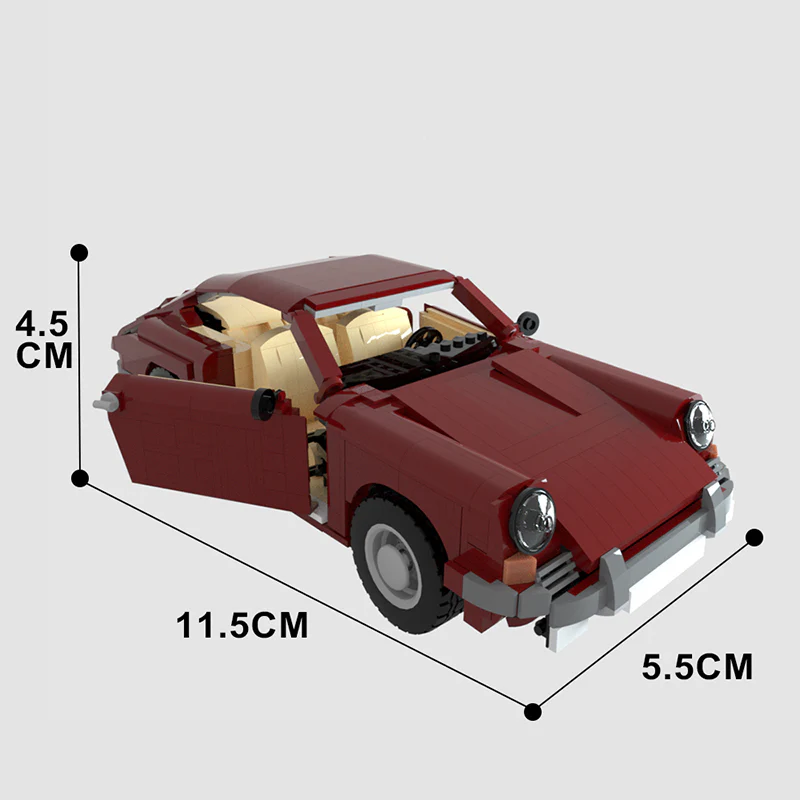 GOBRICKS MOC 26888 Early Porsche 911 - YWOBB