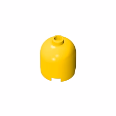 GOBRICKS GDS-1049 Round 2 x 2 x 1 2/3 Dome Top - YWOBB