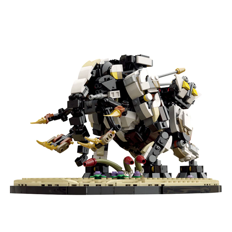 GOBRICKS MOC 125382 Horizon Forbidden West Tremortusk with Stand - YWOBB