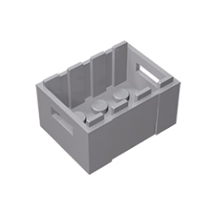 GOBRICKS GDS-1305 Crate 3 x 4 x 1 2/3 with Handholds - YWOBB