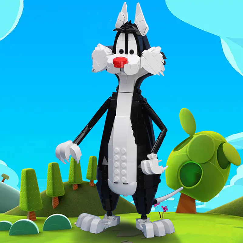 GOBRICKS MOC 114658 Sylvester (Cat) - YWOBB