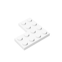 GOBRICKS GDS-696 Plate 4 x 4 Corner - YWOBB
