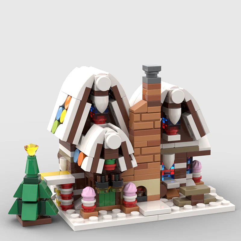GOBRICKS MOC 113279 Mini 10267 Gingerbread House - YWOBB