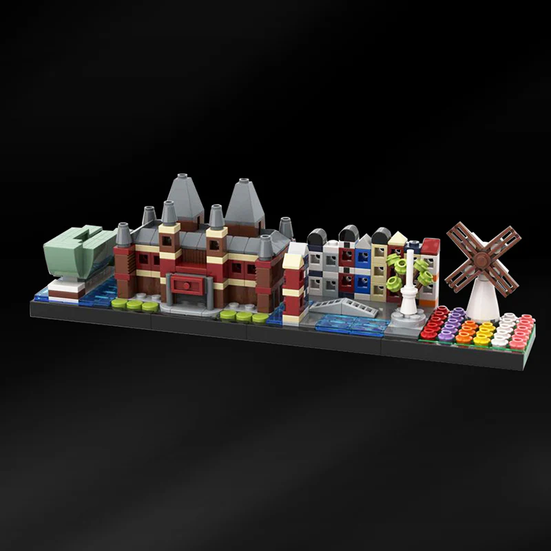 GOBRICKS MOC 133803 Amsterdam skyline - YWOBB