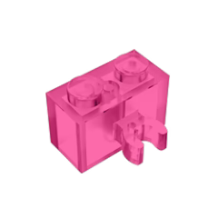 GOBRICKS GDS-651 Modified 1 x 2 with Open O Clip Thick - YWOBB