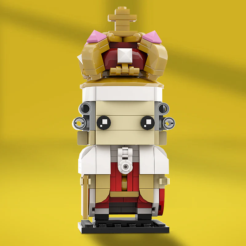 GOBRICKS MOC 136828 King George III Brickheadz - YWOBB