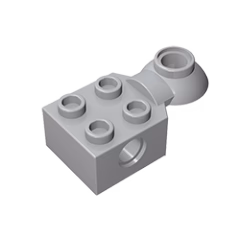GOBRICKS GDS-1089 Brick Modified 2 x 2 with Pin Hole, Rotation Joint Ball Half - YWOBB