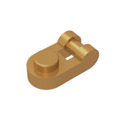 GOBRICKS GDS-1290 Round 1 x 1 with Bar Handle - YWOBB