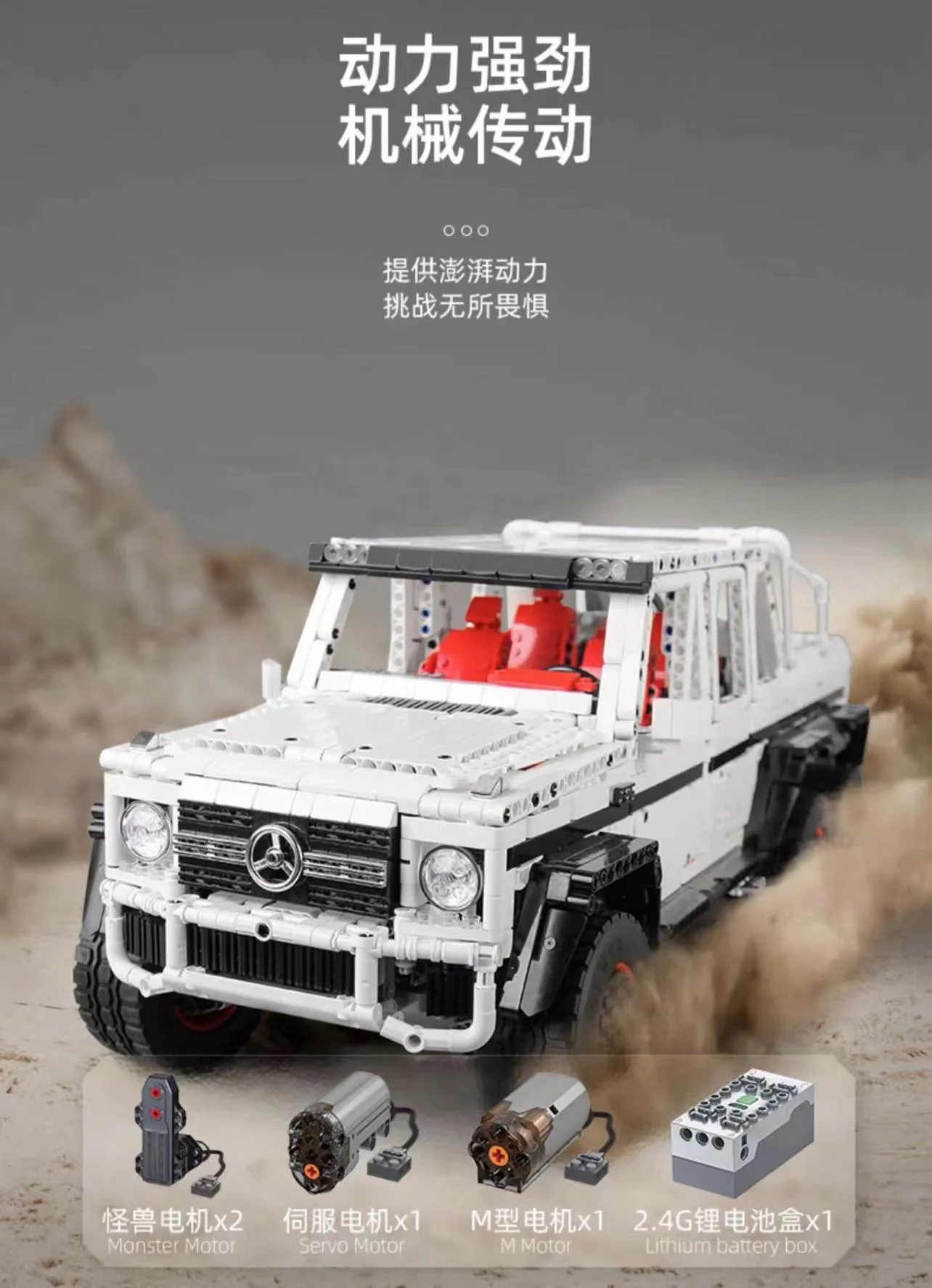 Mould King 13061 Mercedes-Benz G63 6x6 1:10 OVP US Warehouse Version - YWOBB