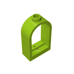 GOBRICKS GDS-872 Window 1 x 2 x 2 2/3 with Rounded Top - YWOBB