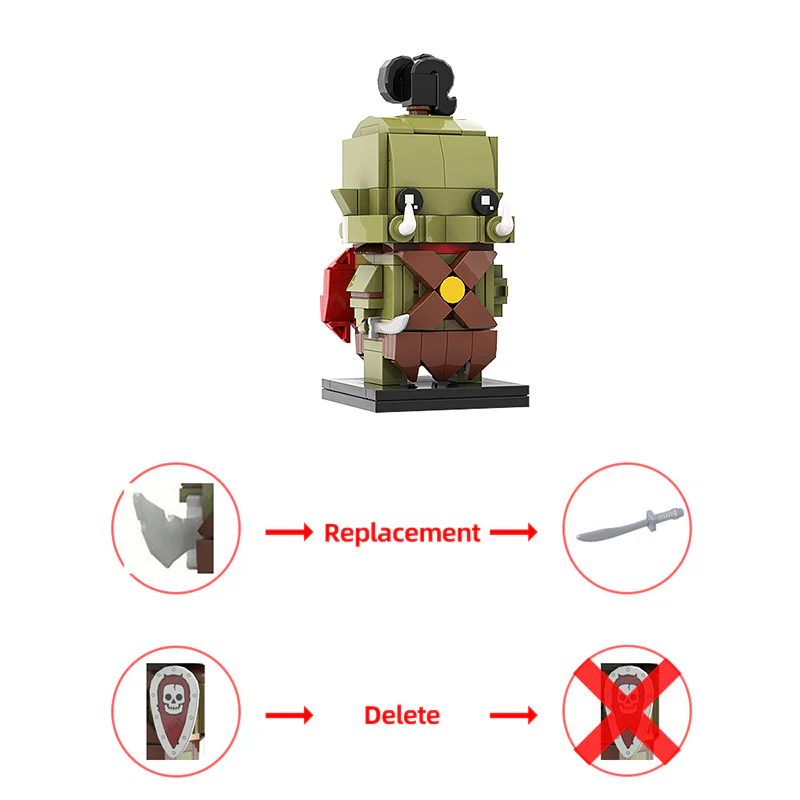 GOBRICKS MOC 139923 Orc - YWOBB