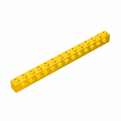 GOBRICKS GDS-629  Brick 1 x 14 with Holes - YWOBB
